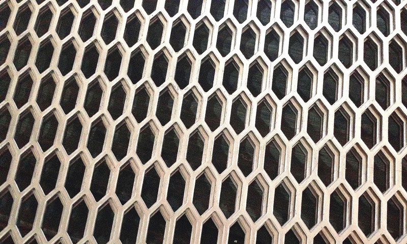 不锈钢六角孔冲孔板产品展示